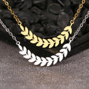 colar com pingente, colar banhado a ouro, corrente de aço inoxidável, colar aço inoxidável, colares em aço inoxidável, colar folhas de aço inoxidável