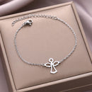 pulseira de aço inoxidável, pulseira banhada a ouro, pulseira com pingente, pulseira folheada a ouro, pingente pulseira, pingente de pulseira, pulseira de pingentes,